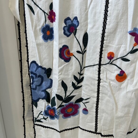 Free People Floral Embroidered Tie Waist Bo Dress - Picture 8 of 12